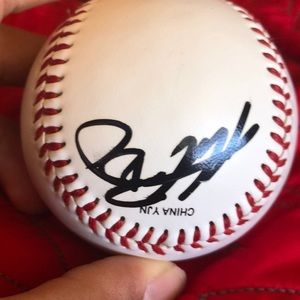 Taylor Ward Autographed baseball